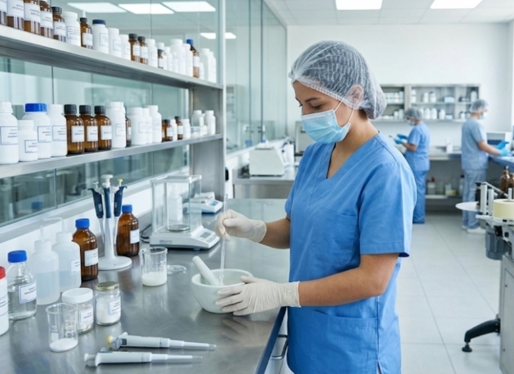 Auxiliar de Recetario Magistral Producción (Oficinales)